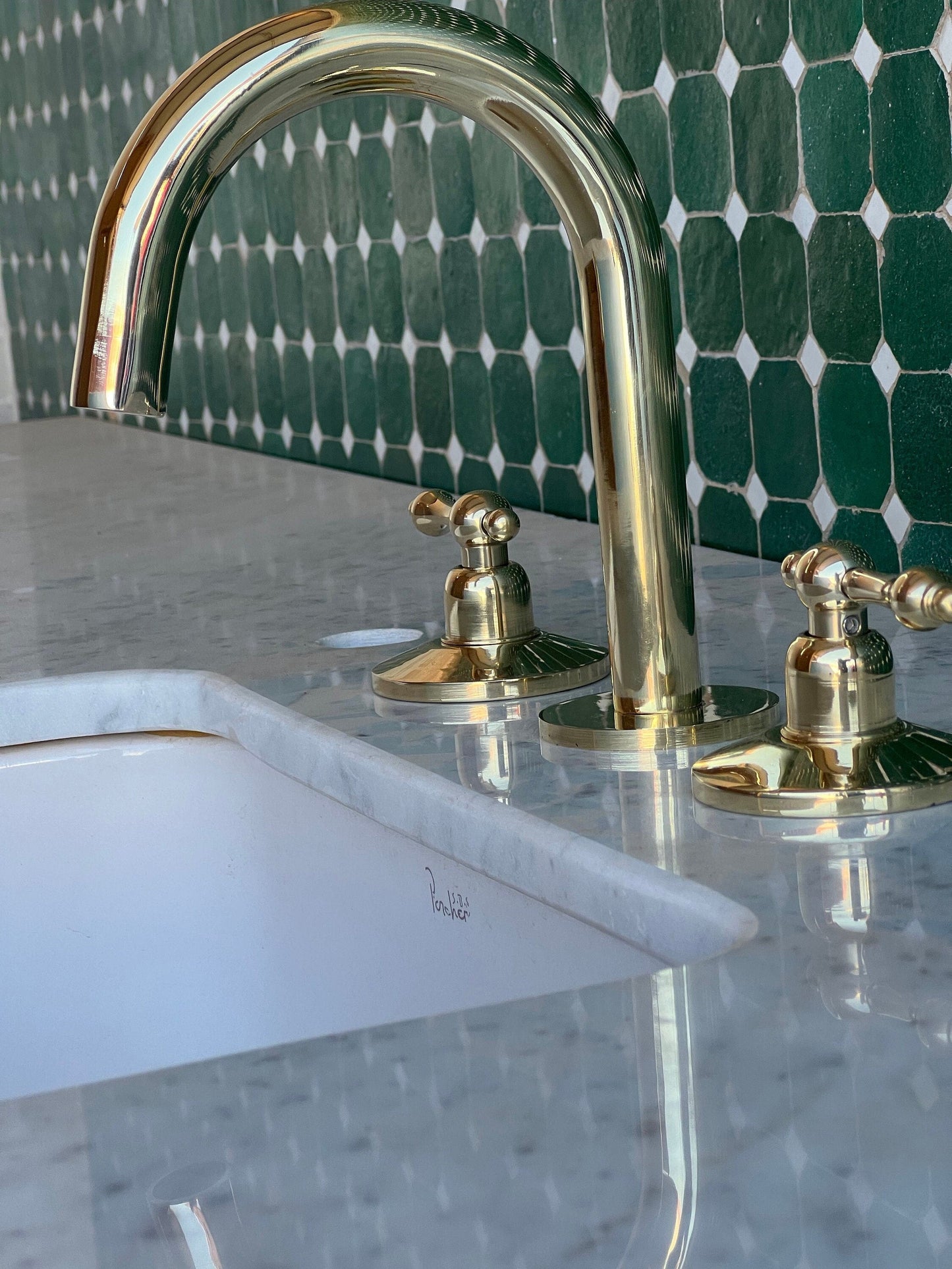 Widespread Brass Sink Faucet