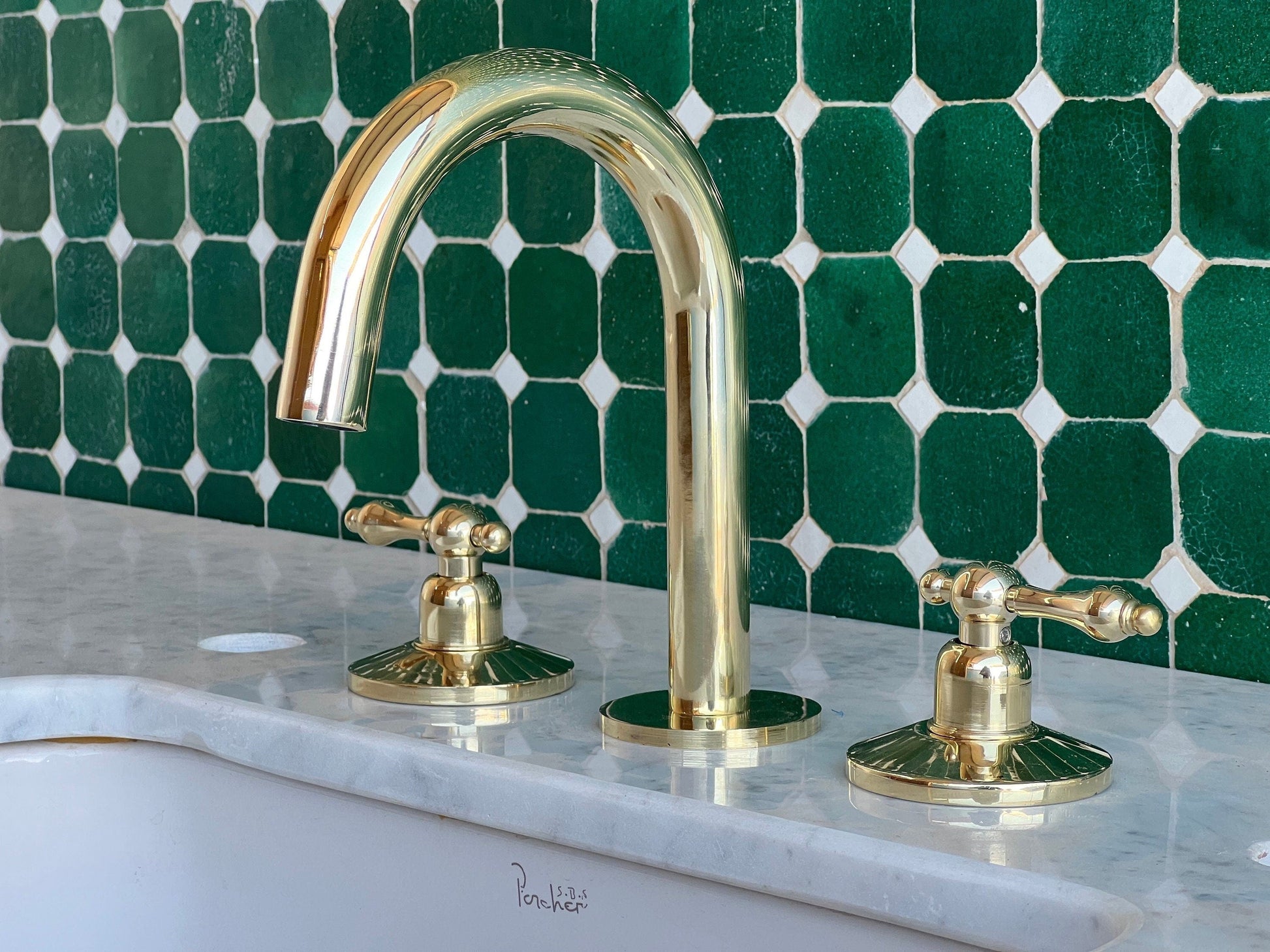 Widespread Brass Sink Faucet