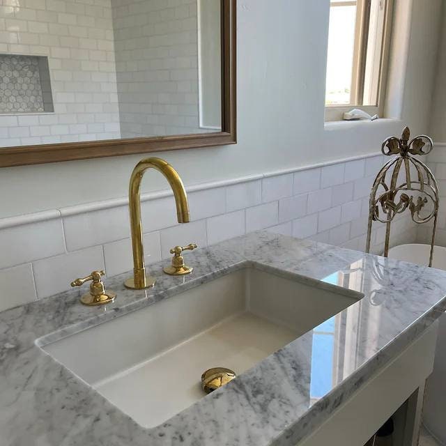 Widespread Brass Sink Faucet