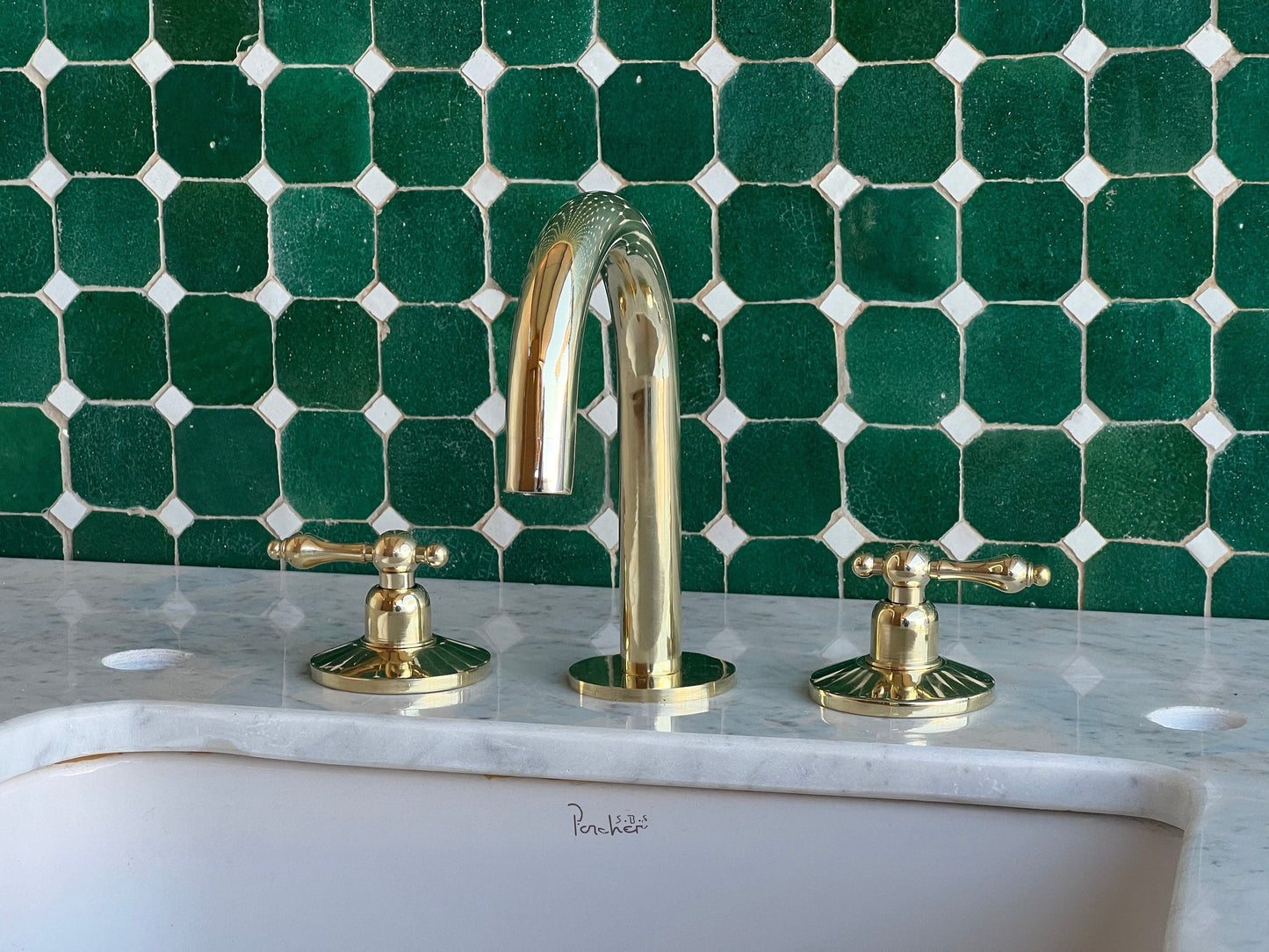 Widespread Brass Sink Faucet