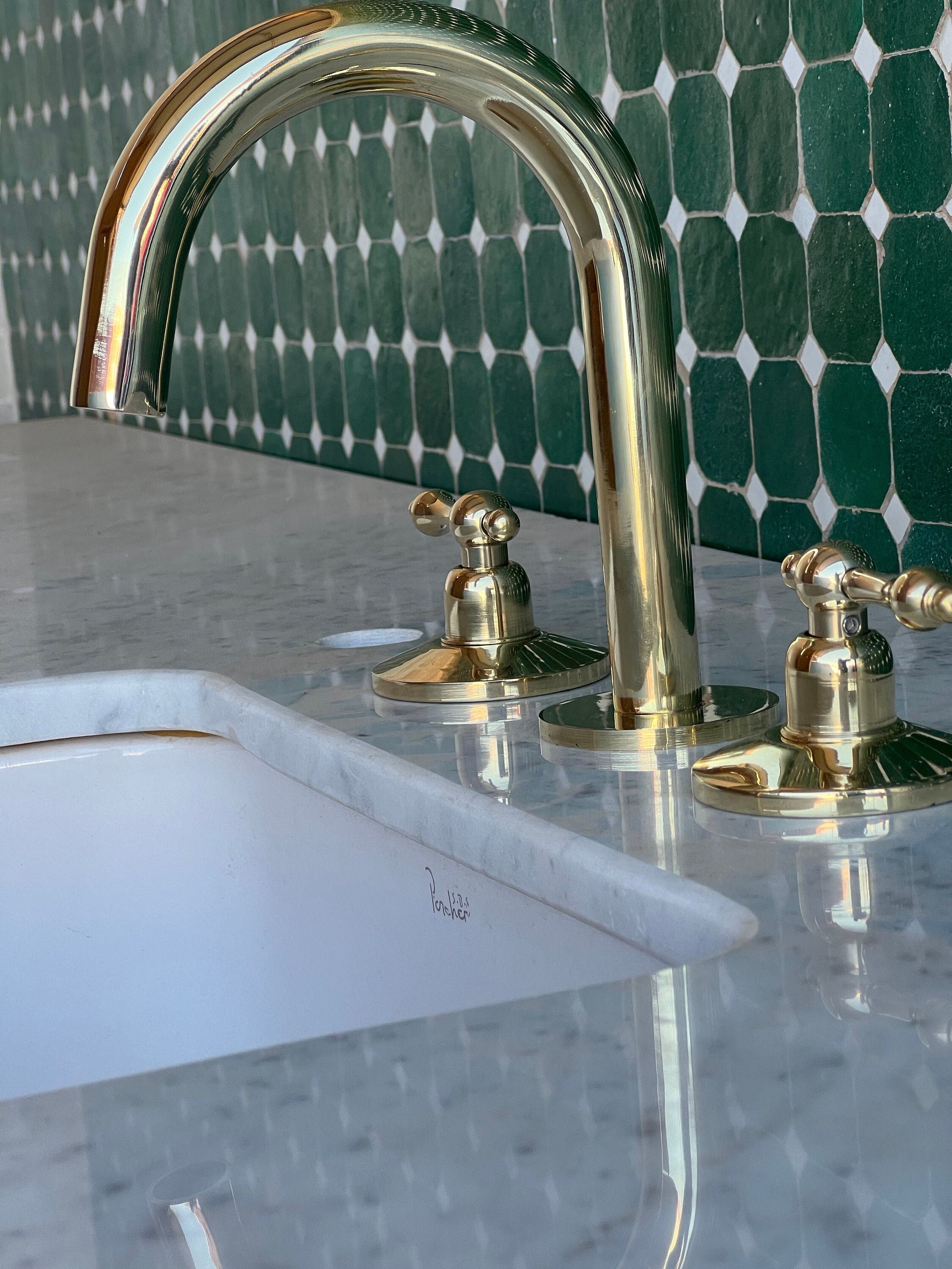 Widespread Brass Sink Faucet